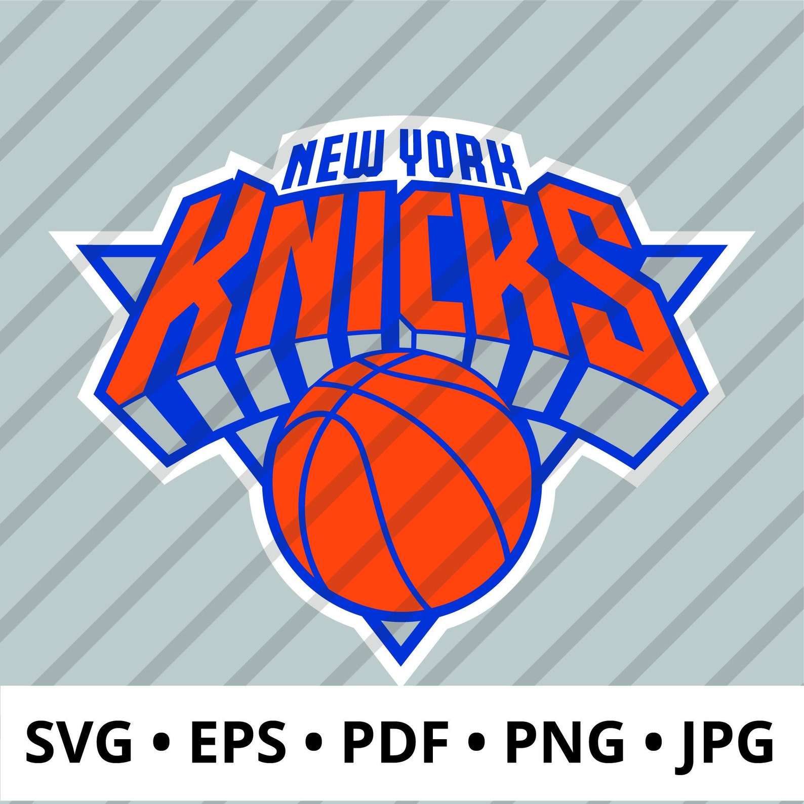 New York Knicks logo layered svg NY Knicks NBA logo perfect Etsy