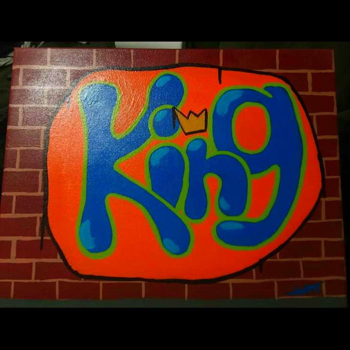 Valentine King and Queen Graffiti Set Etsy