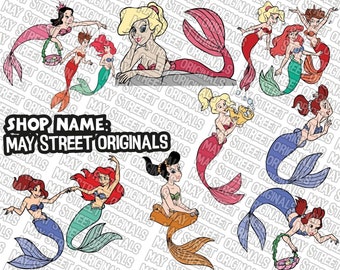 Free Free Little Mermaid Svg Etsy 196 SVG PNG EPS DXF File