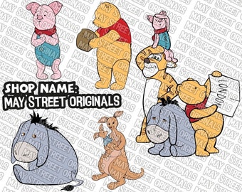 winnie the pooh svg, christopher robin svg, christopher robin cricut, piglet svg, winnie pooh svg, tigger svg, eeyore svg, winnie cricut