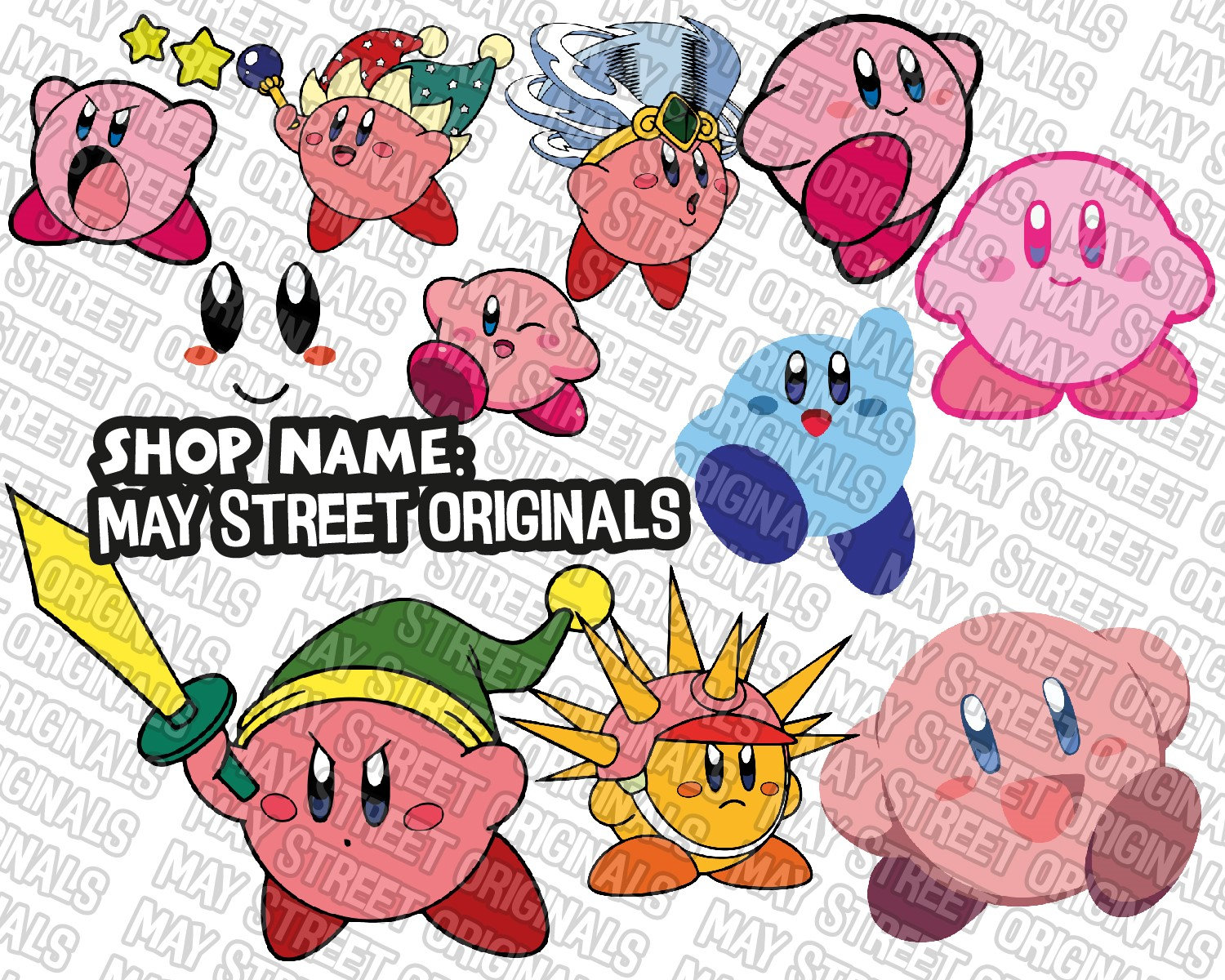 Kirby Svg Kirby Clipart Kirby Cut File Kirby Cutting File - Etsy Denmark