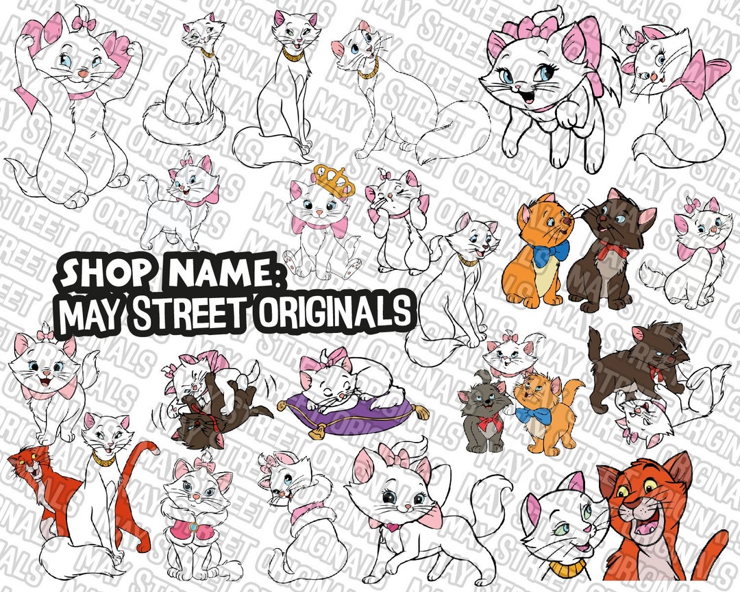 Aristocats Svg, Marie Svg, Aristocats Cricut, Aristocats Svg, Marie ...