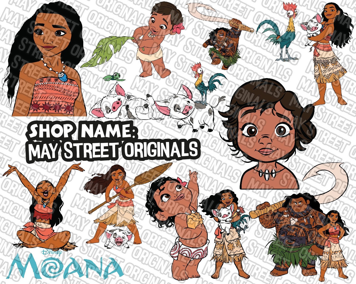 Moana Svg Moana Cricut Maui Svg Pua Svg Moana Clipart Etsy New Zealand