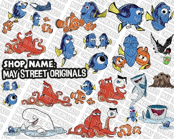 Download Finding Dory Svg Dory Svg Finding Nemo Svg Nemo Svg Etsy