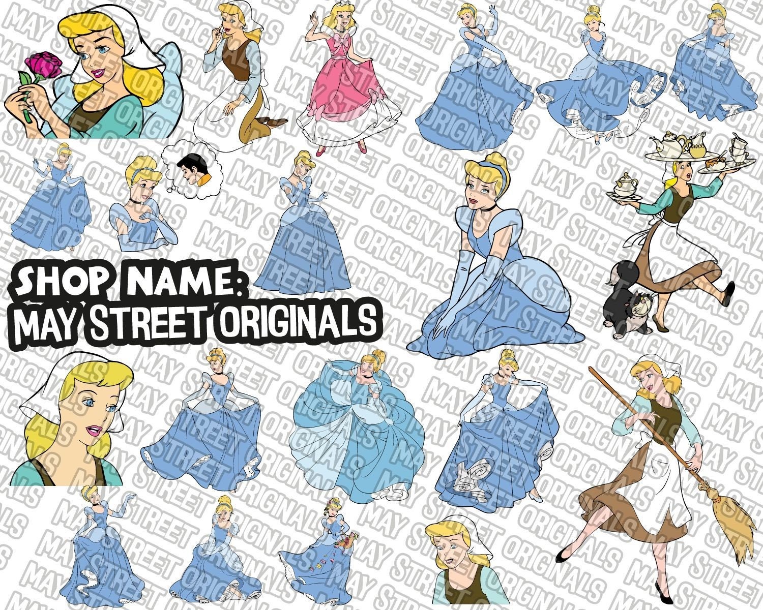 Cinderella Svg Cinderella Cricut Disney Princess Svg Etsy