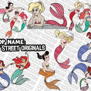 irmãs ariel svg, ariel svg, pequena sereia svg, irmãs ariel cricut, irmãs ariel em camadas svg, irmãs ariel clipart