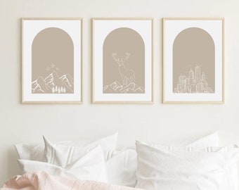 SJM Multiversum druckt beige | velaris, terrasen, lunation, crescent city, acotar, tog, sarah j maas inspiriert, digitaler download, Wandkunst