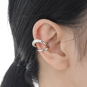 Double Band Ear Cuff ,Sterling Silver Ear Wrap, Helix Earrings,Gold Ear Cuff No Piercing ,Cartilage Earring,Fake Piercing,Hoop Cuffs,Gifts image 1