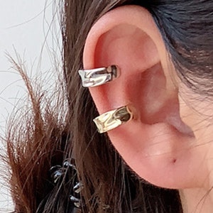  Ear Cuffs for Women Non Piercing Sterling Silver, 925 Sterling  Silver, 5mm width, 12mm Diameter, Adjustable, No Piercing, Conch Ear Cuff, Ear  Cuff No Piercing, Silver Ear Wrap, Hammered Ear Cuff 