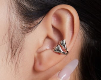 Thick Ear Cuff,Sliver Ear Cuff,Minimalist Conch Earrings,No Piercing, Gold Cartilage Ear Cuff,Sterling Ear Wrap,Simple Ear Cuff,Gift for her