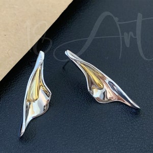 Calla Lilie Blume Ohrstecker, 925 Sterling Silber Cala Blume Ohrringe, SIlver Blumen Ohrringe, Jubiläumsgeschenk, Geburtstagsgeschenk