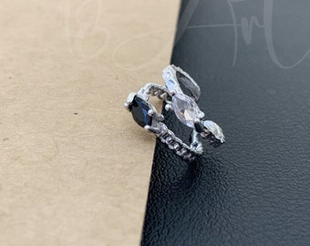 CZ Ear Cuff No Piercing,Double Band Ear Cuff ,Dainty Ear Cuffs, Gold Ear Cuffs ,Conch Earring,Ear Wrap,Cartilage Cuff Earrings,Gifts