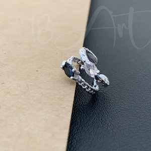 CZ Ear Cuff No Piercing,Double Band Ear Cuff ,Dainty Ear Cuffs, Gold Ear Cuffs ,Conch Earring,Ear Wrap,Cartilage Cuff Earrings,Gifts