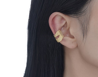 Wide Ear Cuff , Hammered Ear Cuffs , Gold Ear Cuff,Silver Ear Cuff,Minimalist Ear Cuff , Conch Earring,Cartilage Cuff Earrings,Gift for her