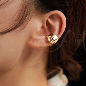 Bijou d'oreille épais, Bijoux d'oreille en argent, Boucles d'oreilles conques sterling, Cartilage d'or, Tour d'oreille en argent, Bijou d'oreille simple, Tour d'oreille sans piercing