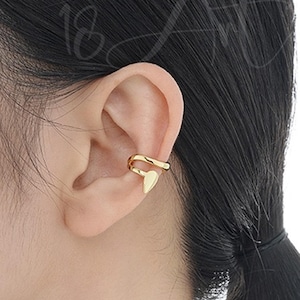 Sterling Silver Ear Cuff,Ear Cuff No Piercing,Gold Plated Earring Cuff,Minimalist Earrings,Dainty Cuff Earring for Women,Unique Gift for her