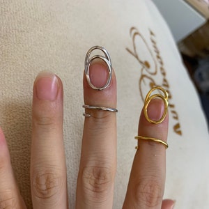 Sterling Silver Fingertip Nail Ring,Gold Fingertip Ring, Nail Decorations, Finger Ring , Minimalist Ring,Fashion Nail Ring,Gift For Her