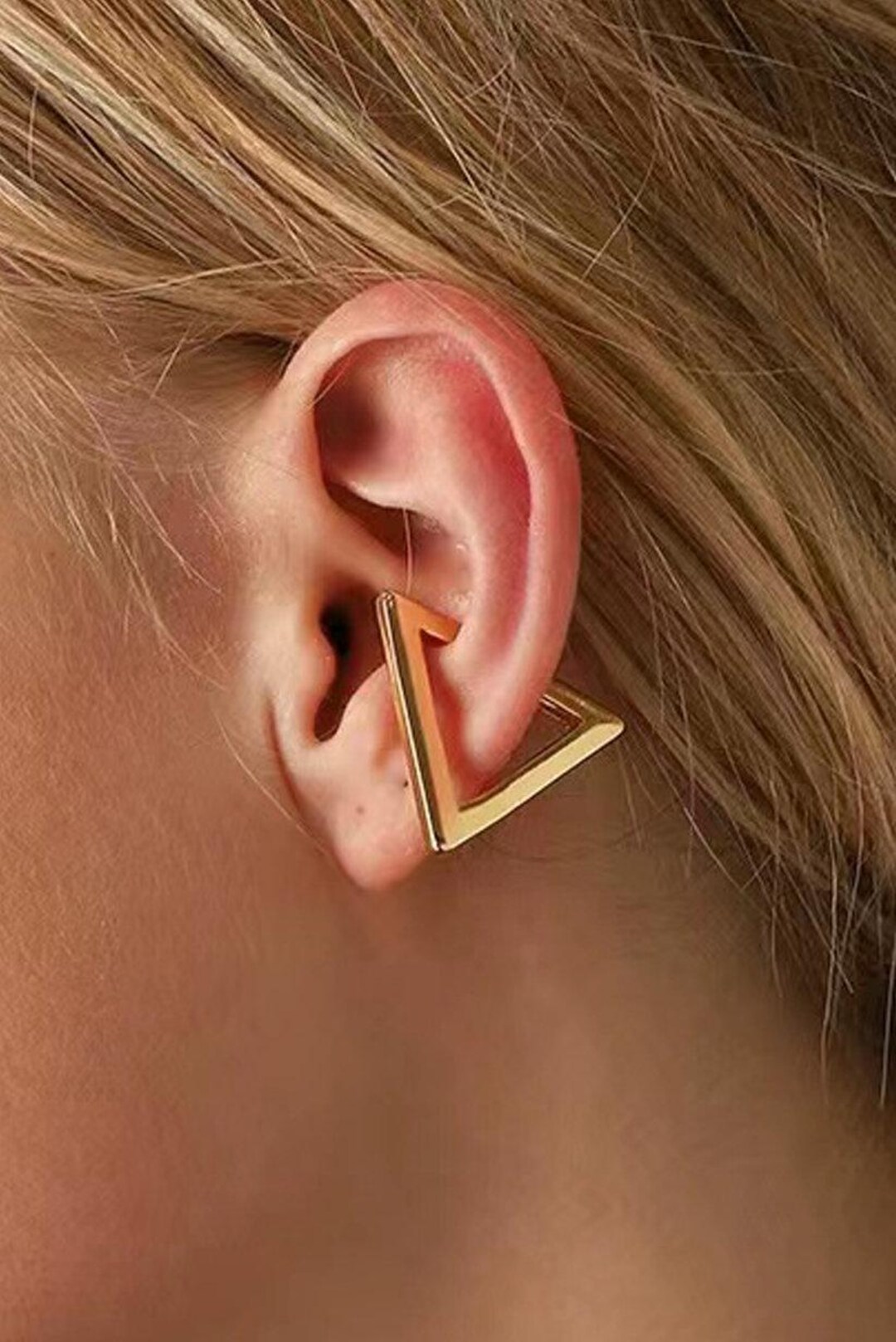 H>Fractal Triangle Ear Cuff ゴールド H＞FRACTAL ORIGINAL TRIANGLE EAR CUFF(GOLD) トイアングル