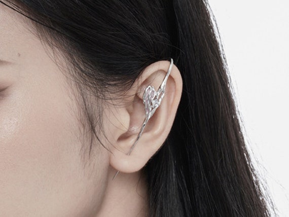 Ear wrap crawler hook 2024 earrings sterling silver