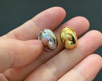 Sterling Silver Ball  Hoop Earrings,Chunky Hoops Earrings,Gold Huggie Hoops,Minimalist Earrings,Dainty Hoops for Women, Birthday Gift