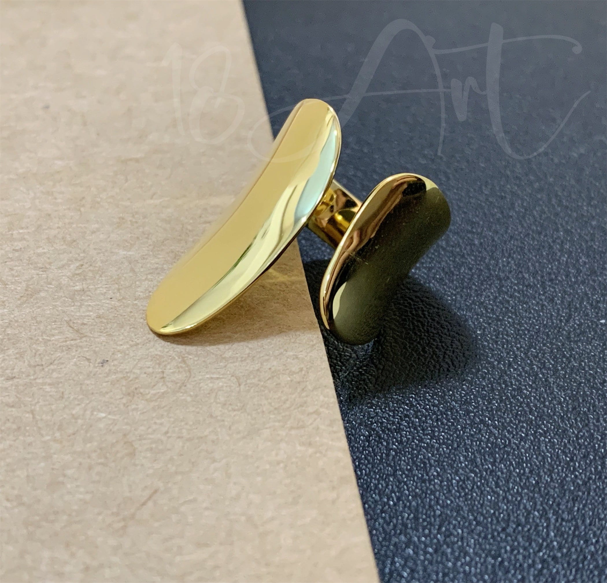 Sterling Silver Cuff Ring ,long Statement Ring,open Gold Ring,chunky ...