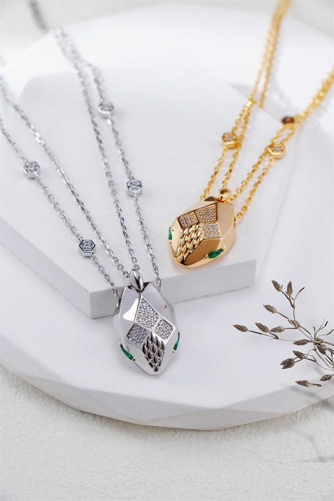 Vinani Ciondolo A Forma Di Piuma In Argento Sterling 925 Con Catena A Serpente – Gioiello Anallergico, Senza Nichel, Design Tedesco, Regalo In Scatola Portagioie - 4