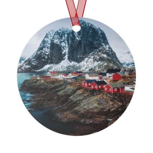 Reine Norway Christmas Ornament Norwegian Heritage Reine Souvenir Norwegian Christmas Decor from Norway Gift for Norwegian Gift Ornament