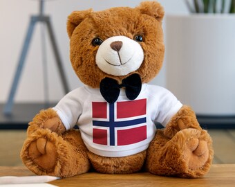 Norwegian Pride Teddy Bear Norway Toy Norwegian Stuffed Animal May 17th Toy Norwegian Toy Syttende Mai Toy Norway Gift for Kid