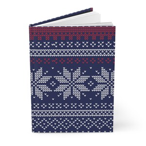 Diario norvegese Hyttebok Norvegia Libro degli ospiti Modello Åttebladsrose Regalo per lei Regalo scandinavo souvenir norvegese Navy