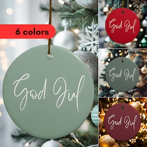 Christmas ornament God Jul Norwegian Christmas Gift Norway Christmas Gift Norway Ornament Norwegian Decorations Norway Home Decor Gift