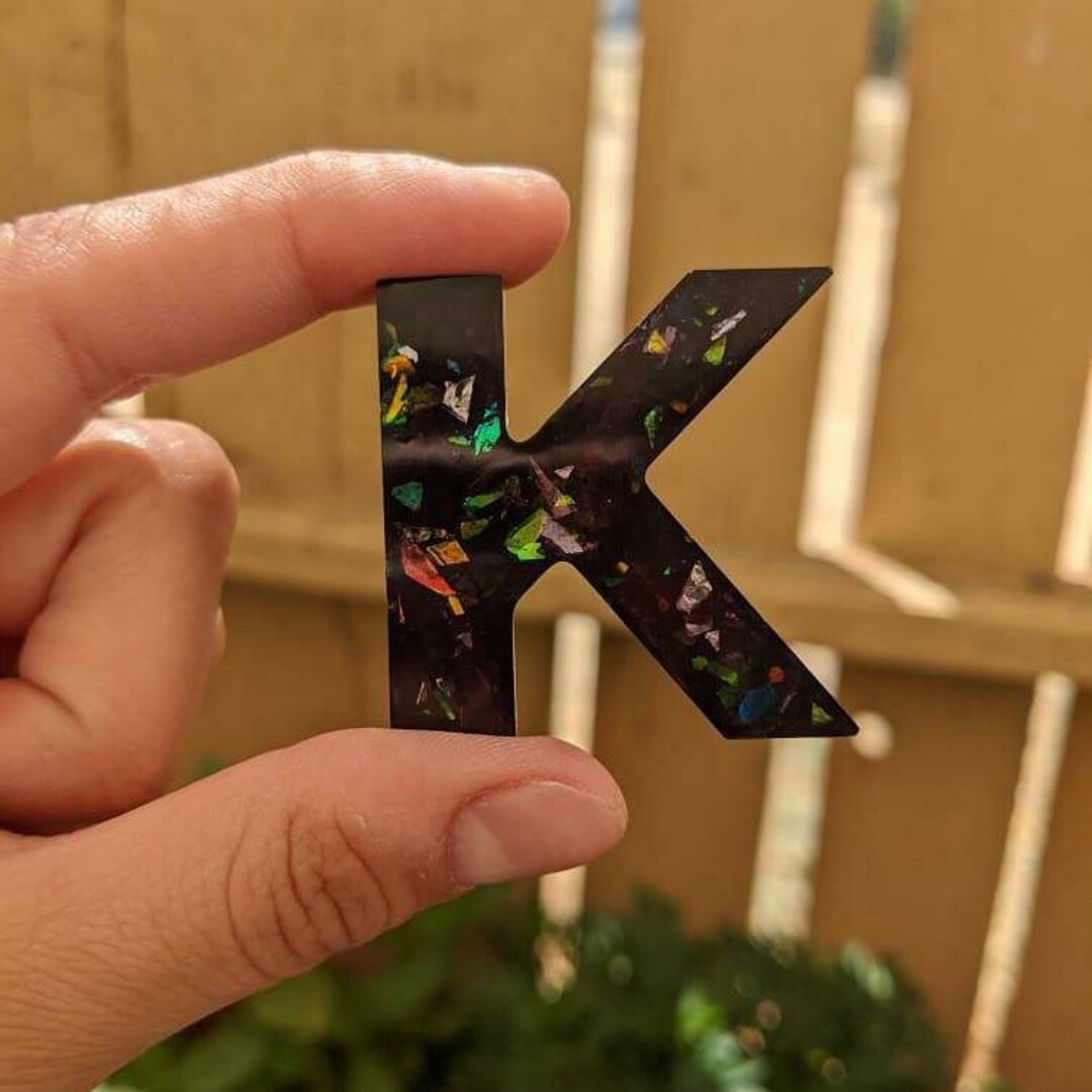 Resin Letter Keychains. Name Keychaines. Letter Keychain. Personalized