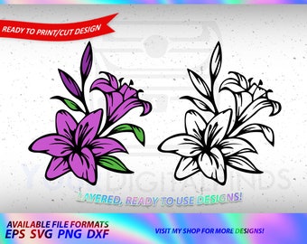 Download Free Layered Flower Svg Etsy SVG Cut Files