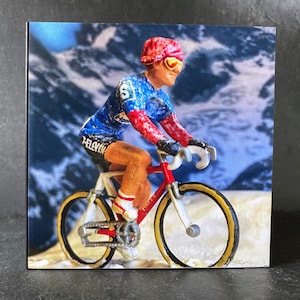 Andy Hampsten Giro d'Italia Gavia Cycling Figure Biglietto d'auguri