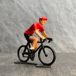 Hand Painted Swiss National Champion Cycling Figure