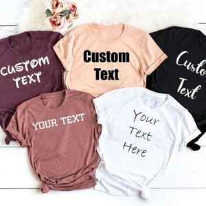 Personalisiertes T-Shirt, individuelle T-Shirts, individuelles T-Shirt, personalisiertes T-Shirt, individueller T-Shirt-Druck, individuelles T-Shirt für Frauen, individuelles T-Shirt für Männer