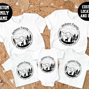 Custom Camp Shirt, Family Camping Gift, Girls Camping, Family Trip, Mountains Family Vacation Tee, Nature Lover Shirt, Family Camping Tees