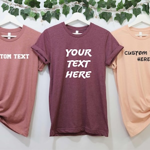 Make your own shirt, Custom T-Shirts, Custom Shirt, Personalized Shirt, Custom Shirt, Custom Shirt for Women, Gift for her, Halloween Shirt image 2