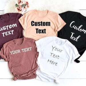 Personalized T-shirt, Custom T-Shirts, Custom Shirt, Personalized Shirt, Custom Shirt Printing, Custom Shirt for Women, Custom Shirt for Men image 2