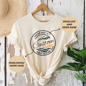 Custom Family Vacation Summer Shirt, Custom Family Vacation 2025 Shirts, Group Family Holiday Vacation Shirts, Custom family T-shirts