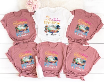 Custom Family Crew 2026 Shirts, Family Cruise T-Shirts, Cruise Birthday Party Shirt, Custom Birthday Party Tee, My Birthday Cruise Shirts