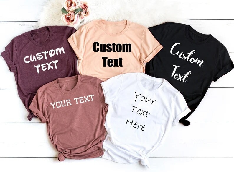 Personalized T-shirt, Custom T-Shirts, Custom Shirt, Personalized Shirt, Custom Shirt Printing, Custom Shirt for Women, Custom Shirt for Men image 1