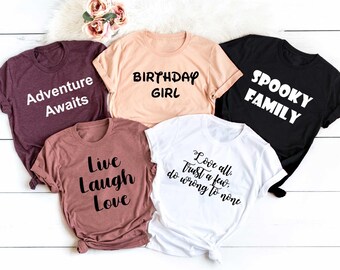 Custom T-Shirts, Your text here, Personalized Shirt, Custom Shirt Printing, Custom Shirt for Women, Custom Shirt for Men, Personalized