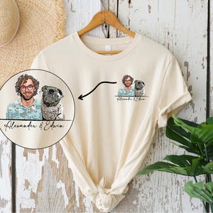 Personalized Cartoon Pet Shirt, Dog Mom Gifts, Cat Mom Shirt,Custom Dog Pullover, Dog Dad T-shirt, Gift for her, gift for him