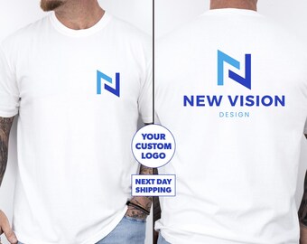 Comfort Colors Custom Logo Design Front & Back Shirt, Company Logo Merch, Personalized Comfort Colors, Personalized Logo Shirt