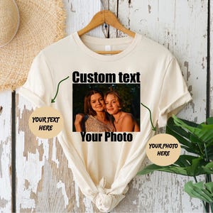a t - shirt with a picture of two women on it