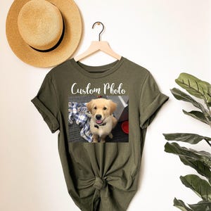 Custom photo shirt, Custom Photo Shirt, Custom shirt, Photo Shirt, Customized Photo Shirt, Make Your Own Shirt, Your Photo image 3