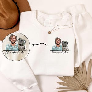 Personalized Cartoon Pet Sweater, Dog Mom Gifts, Cat Mom Sweetshirt,Custom Dog Pullover, Dog Dad T-shirt, Gift for her, gift for him