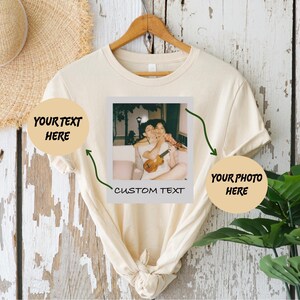 Personalized Polaroid Shirt, Memorial Couple Shirt, Custom Photo Sweater,Custom Year Shirt,Special Custom Photo Sweetshirt,Custom Year Shirt