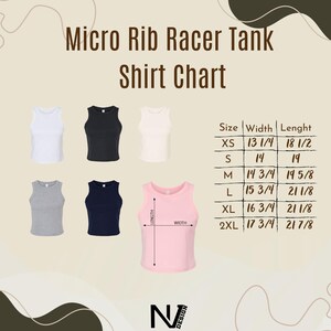 a women's tank top with measurements