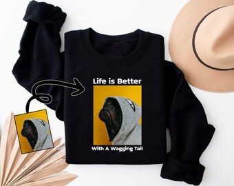 Custom text and photo Sweatshirt, Custom Photo Hoodie, Custom text Hoodie, Photo Sweatshirt, Customized Photo hoodie, Make Your Own hoodie